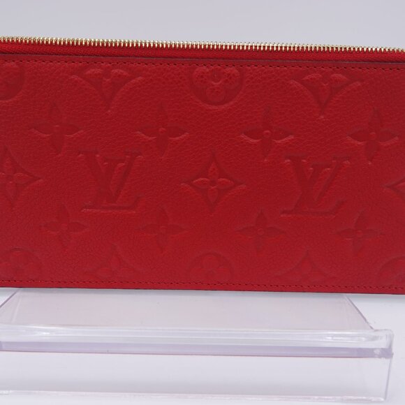 Louis Vuitton Pochette Félicie Empreinte Red Leather - Picture 10 of 13